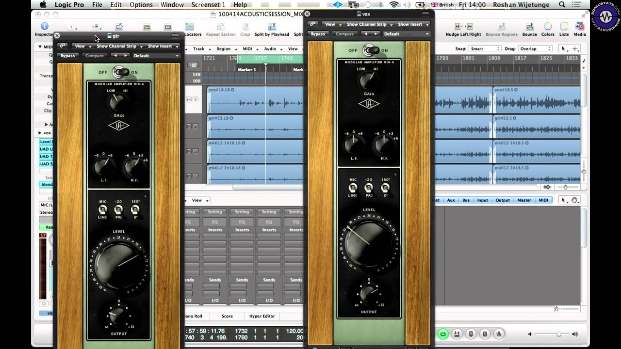 Sonicstate Review: UA 610 Preamp Collection software