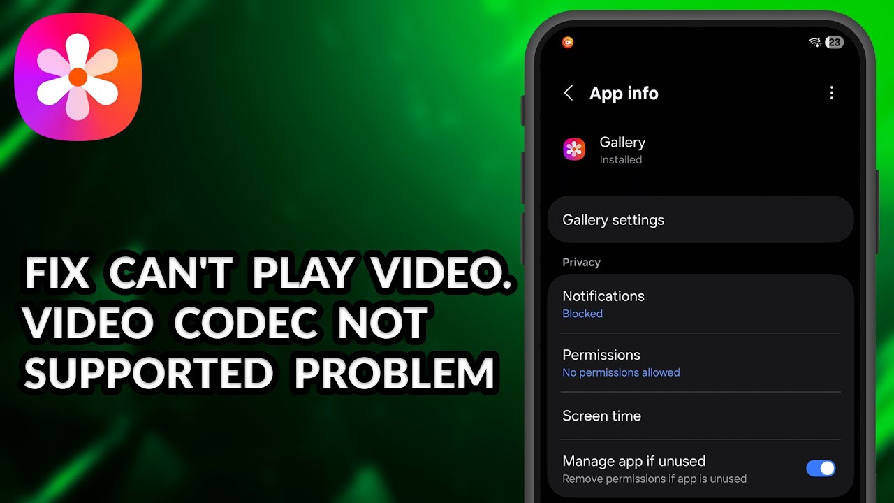 How To Fix Can't Play Video. Video Codec Not Supported Problem