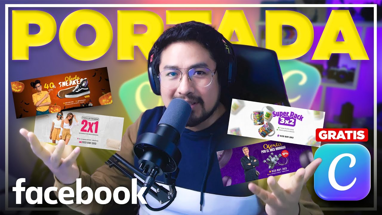Cómo Hacer una Portada para FanPage de Facebook CON CANVA [Paso a Paso]