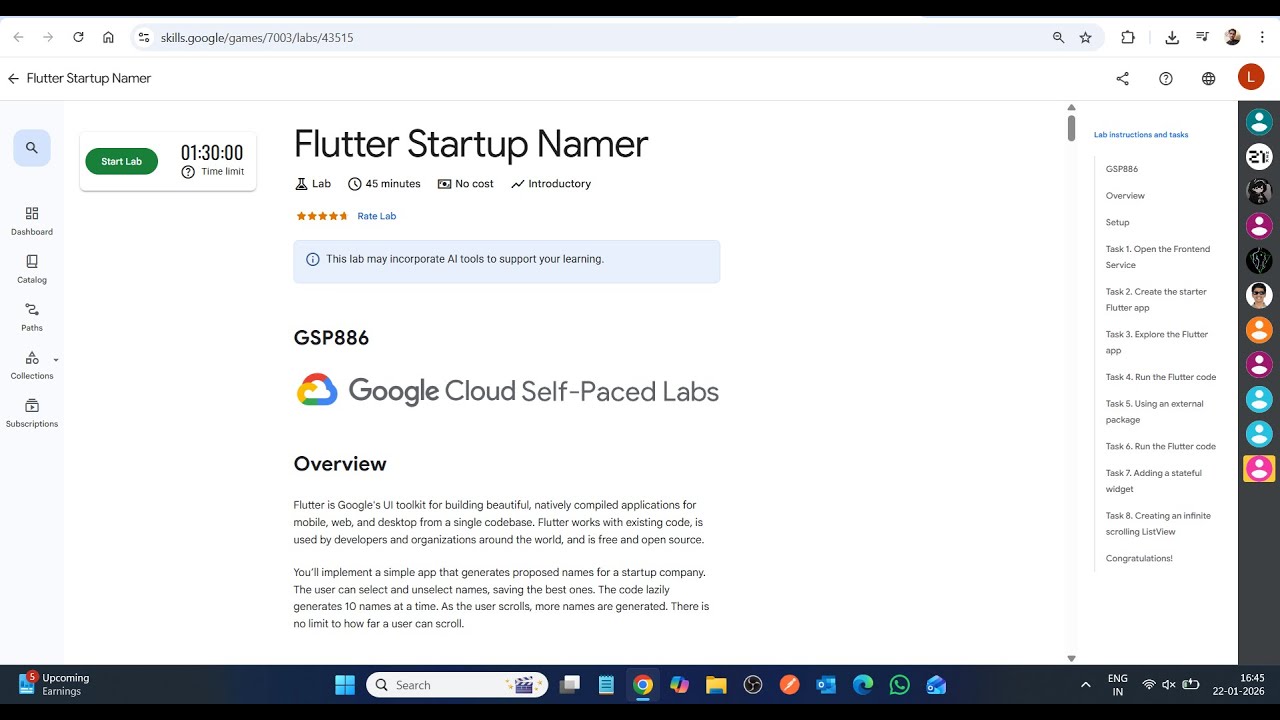 Flutter Startup Namer || Lab Solution || Google  Cloud Arcade 2026