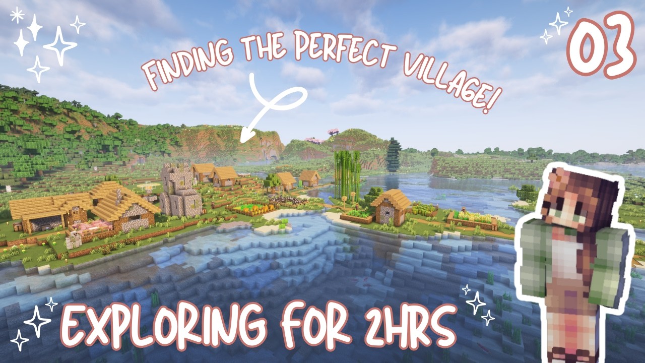 Minecraft Relaxing Longplay - Finding the Perfect Settlement Cozy Survival (No Commentary) EP3