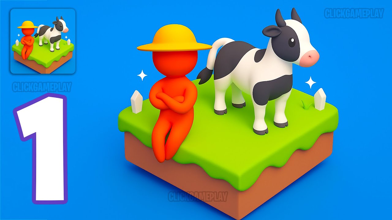 My Little Farm Gameplay Walkthrough Part 1 - Tutorial Harvest Farm Animal (Android,iOS)