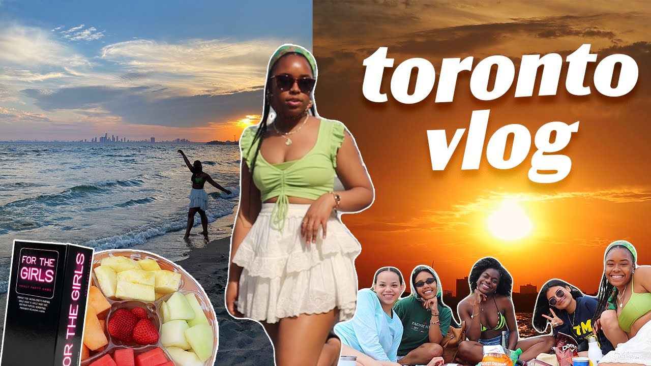 TORONTO VLOG: Hot Girl Summer Beach Trip 🥂| Downtown + Toronto Islands