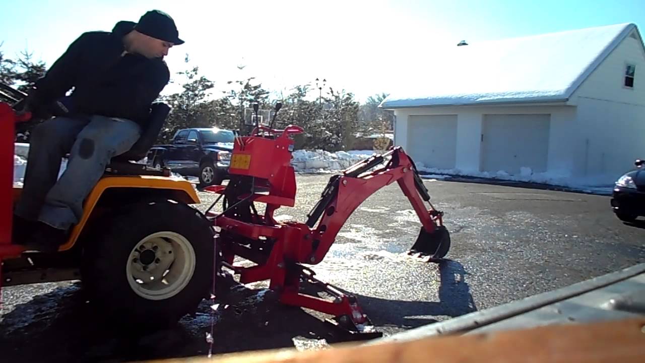Cub Cadet 1772 quick attach backhoe