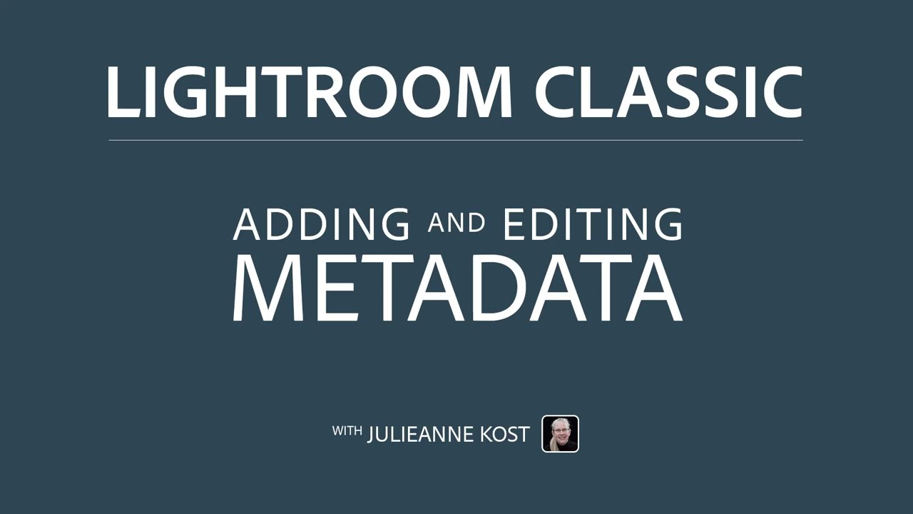 Просмотр и редактирование метаданных в Lightroom Classic