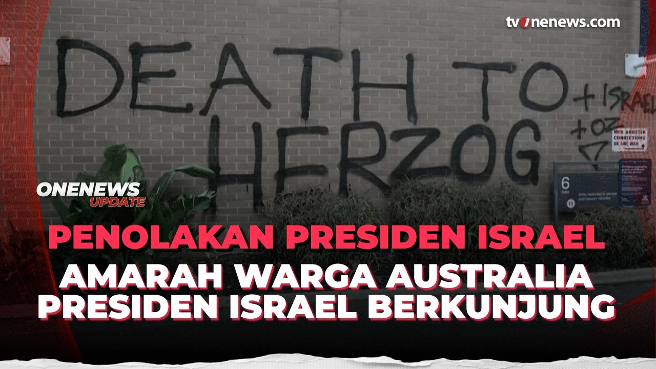 Warga Australia Makin Membara Gegara Kunjungan Presiden Israel | OneNews Update