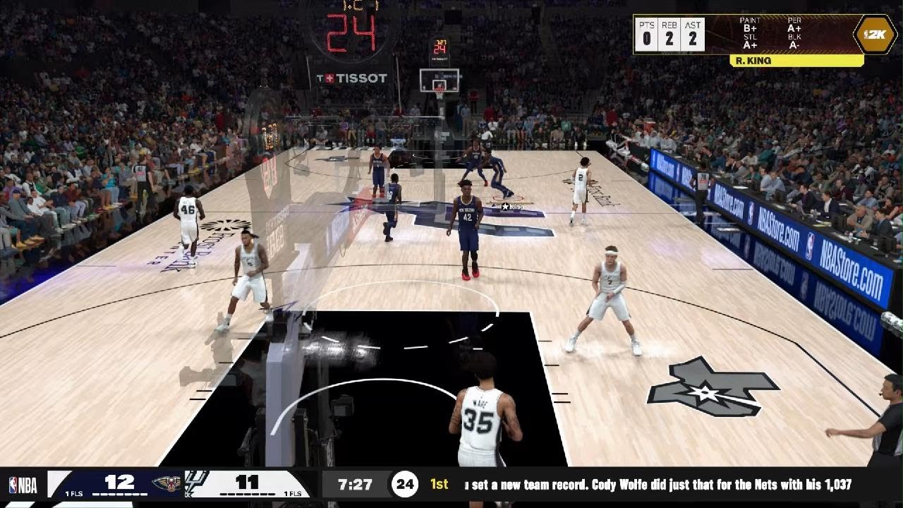 NBA 2K26 Pelicans rebuild year 8 game 76 pelicans Spurs