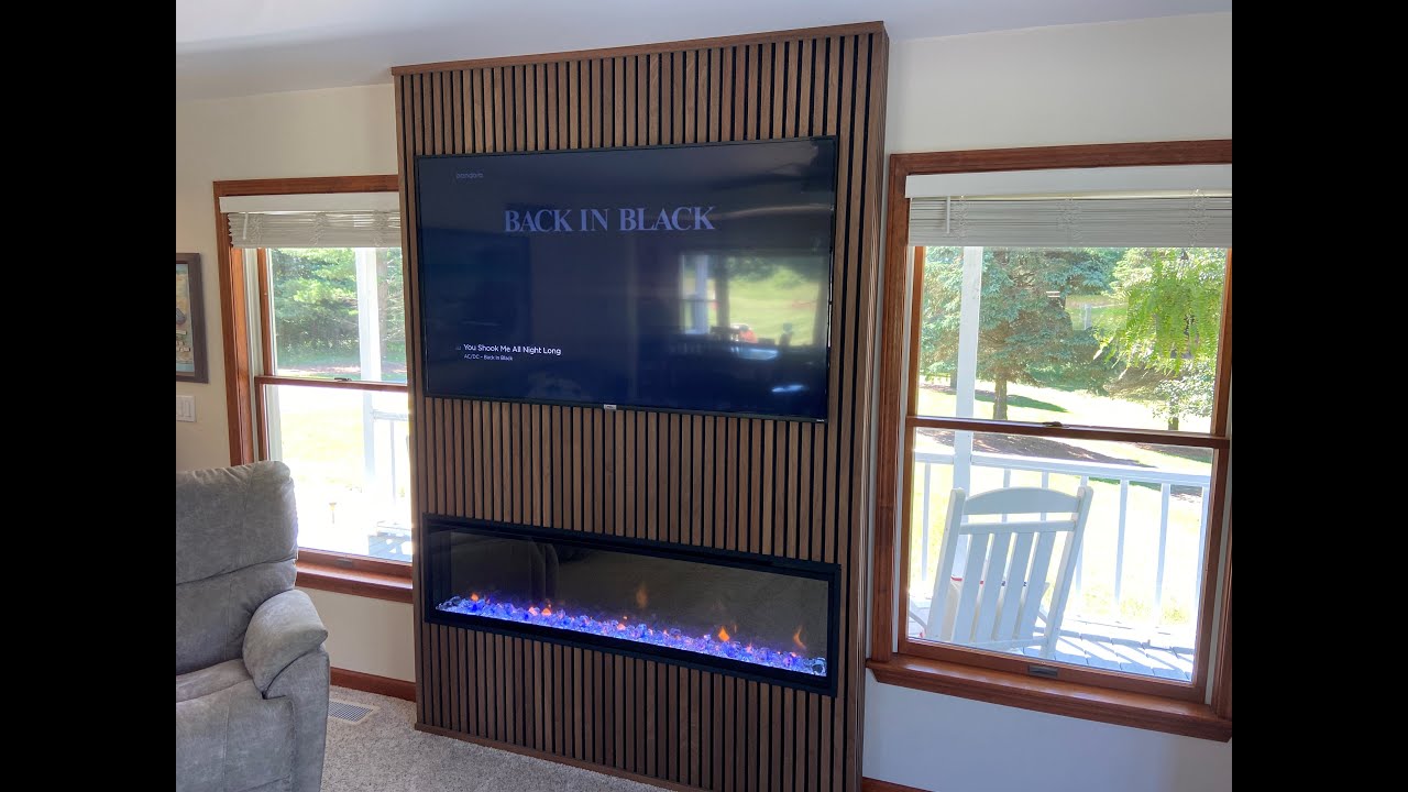 OldGuyDIY Likes $55 AKUSTIK Prefinished Acoustic Panel Install.  Tips & Tricks For Fireplace Wall