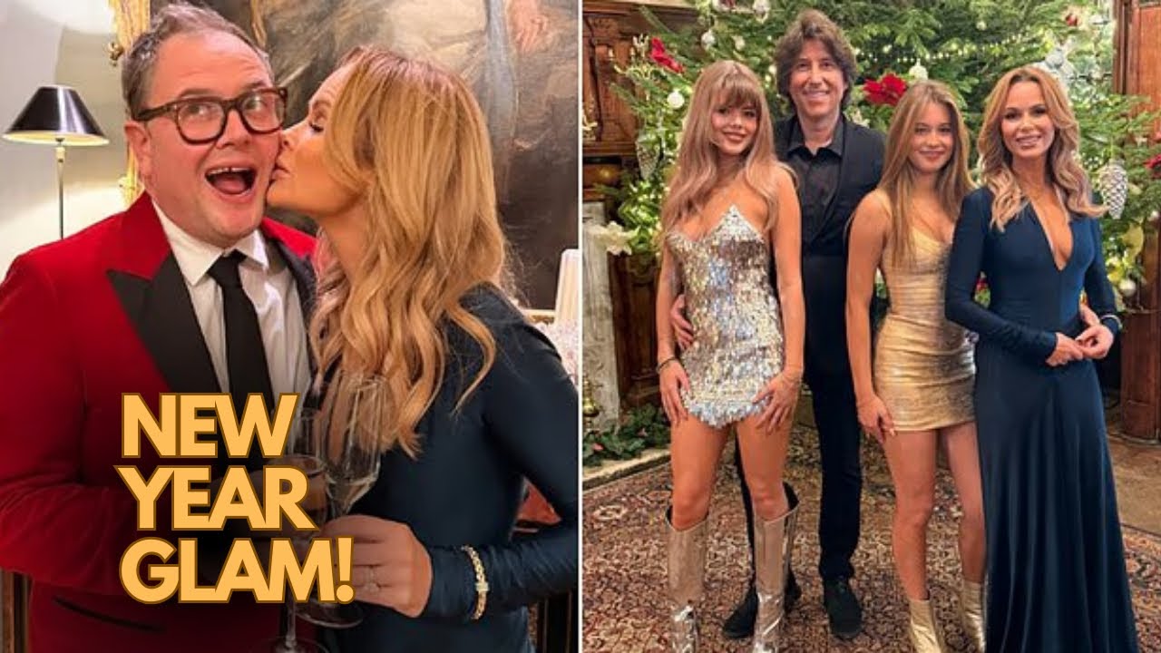 Amanda Holden STUNS in Victoria Beckham Dress! Inside Celeb New Year 2026 Party