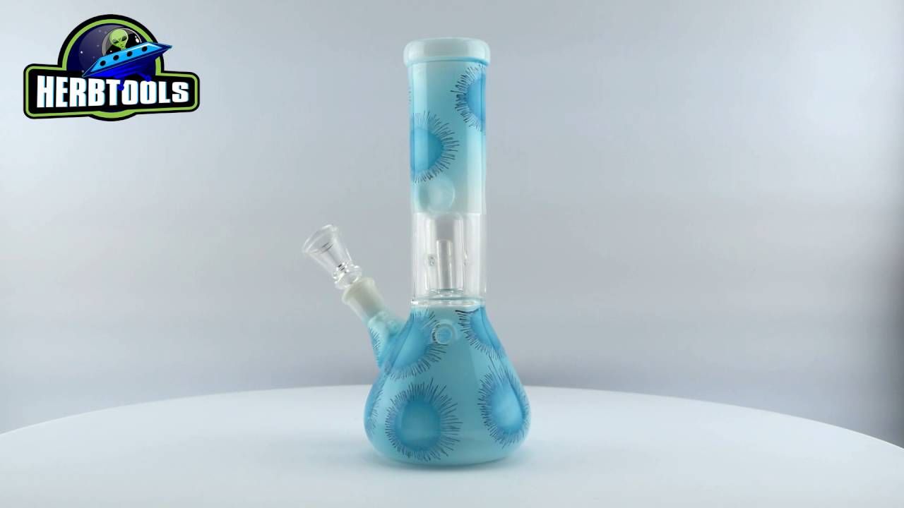 GLASS PERCOLATOR BONG [HD] [HERBTOOLS}
