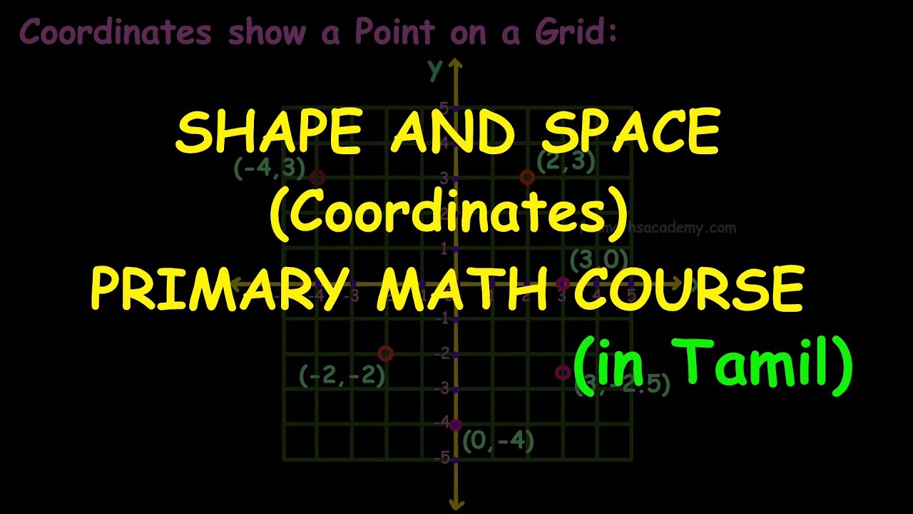 Coordinates Intro | Shape and Space | Primary Math course(in Tamil)