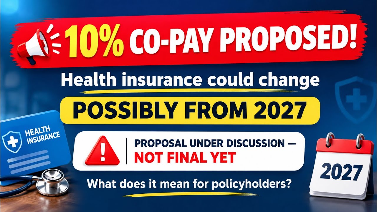10% CO-PAY PROPOSED! Health Insurance May Change From 2027