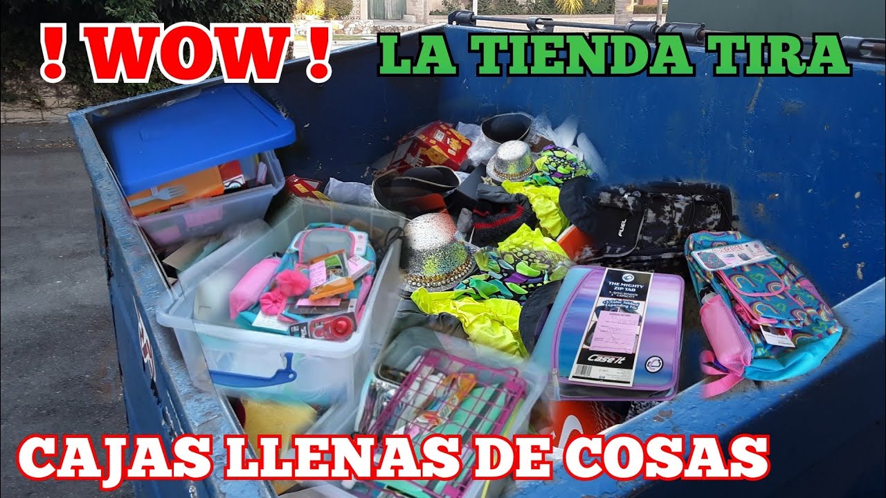 DUMPSTER DIVING 🇺🇸 LAS TIENDAS EN ESTADOS UNIDOS TIRAN CAJAS DE COSAS #basuradelosmillonarios