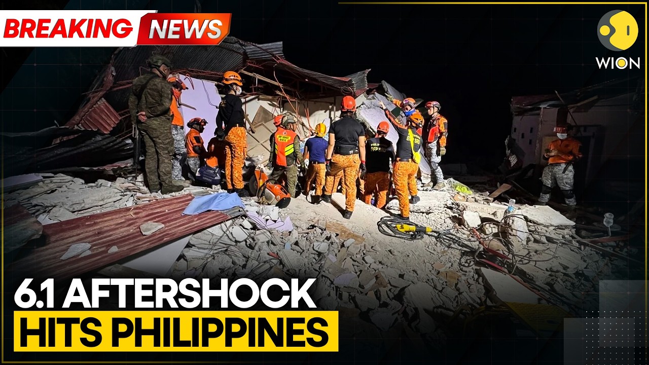Philippines Earthquake: 6.1 Magnitude Aftershock Hits Southern Philippines | WION Breaking