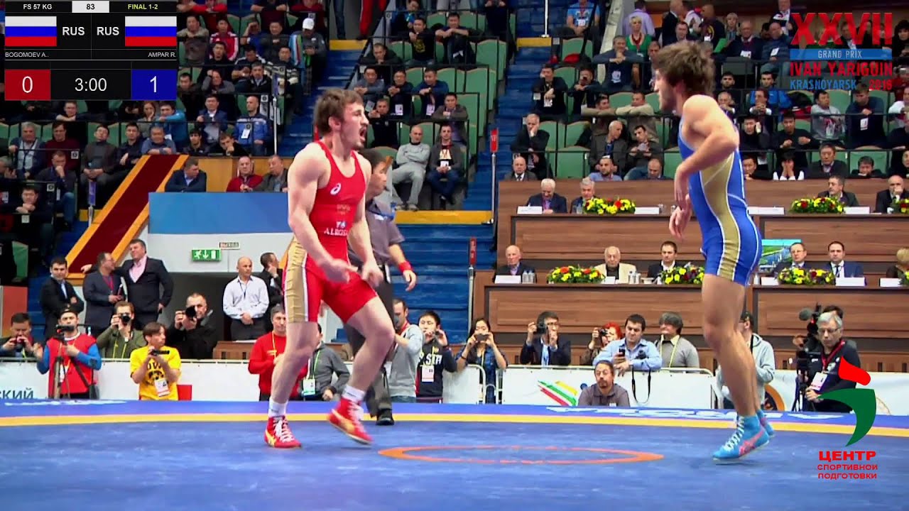 57 kg Alexandr Bogomoev (RUS) - Rustam Ampar (RUS) (Ivan Yarygin 2016) Final 1-2