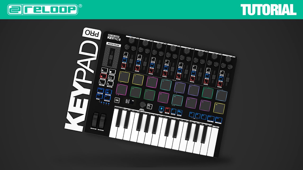 Reloop Keypad Pro - Compact DAW Workstation with Wireless MIDI - Tutorial