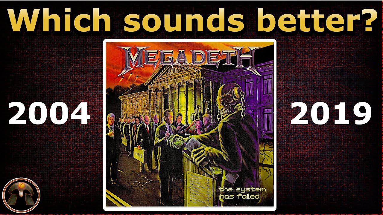 MEGADETH (original vs. remaster) The System Has Failed メガデスのザ・システム・ハズ・フェイルド