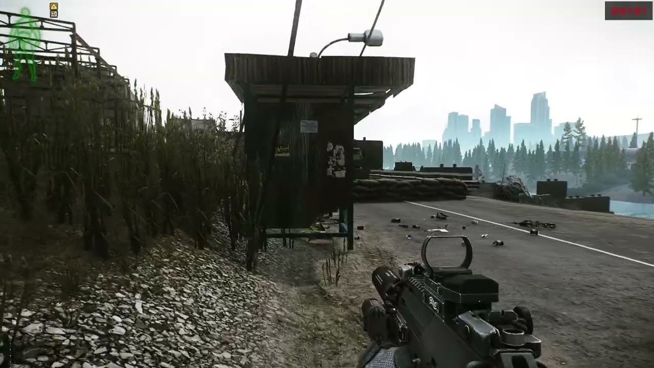 Extracting with a heavy bag and low ammo on Customs