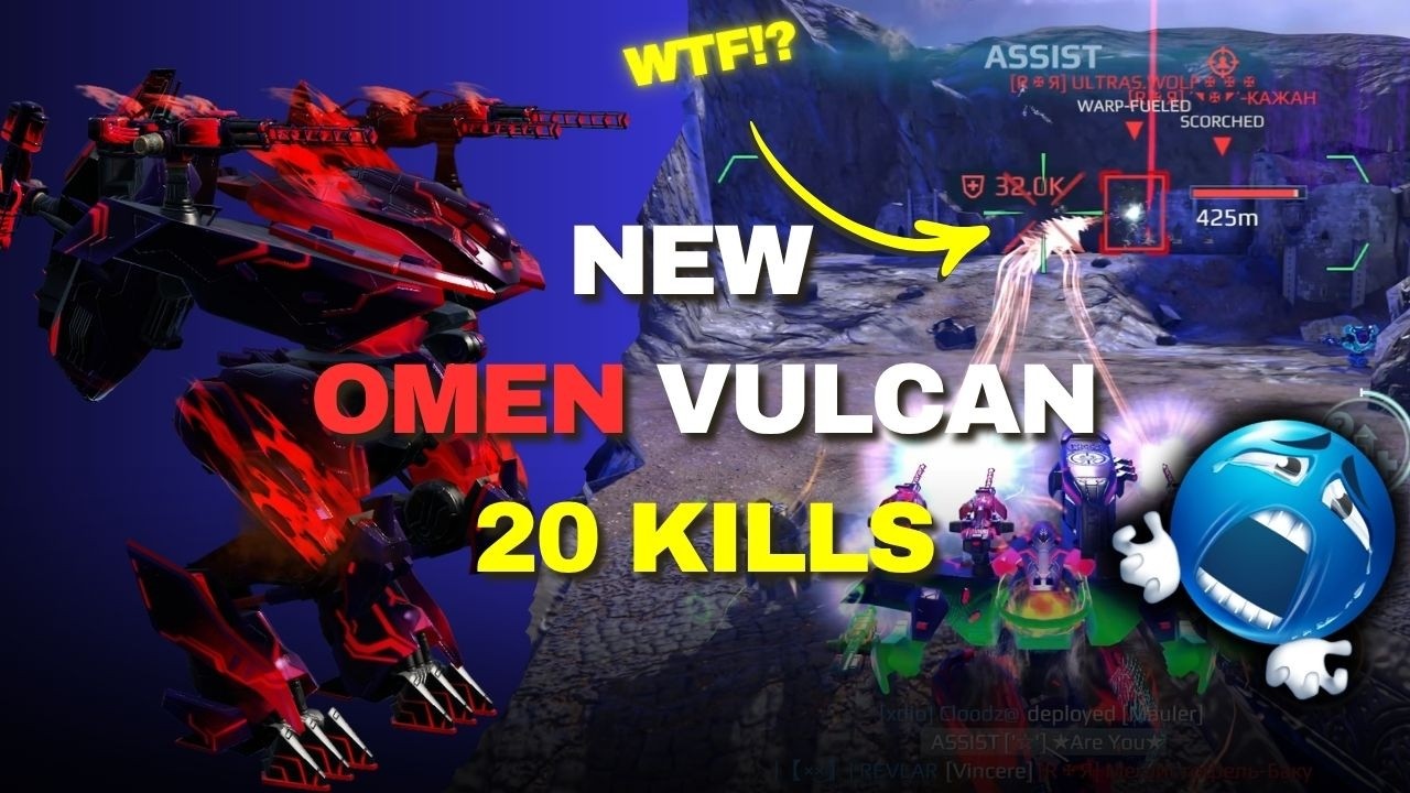 🔥 New Omen Vulcan vs FULL Squad !!! War Robots WR #warrobots