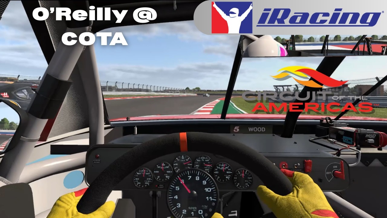 Battling for the win - Iracing NASCAR O'Reilly series at COTA