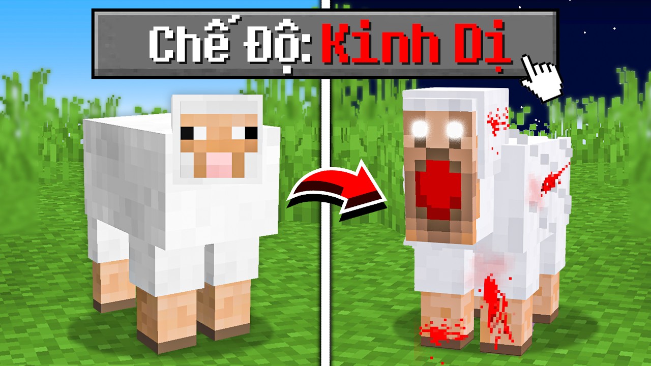 Minecraft nhưng T&ocirc;i Chiến Thắng Chế Độ Kinh Dị