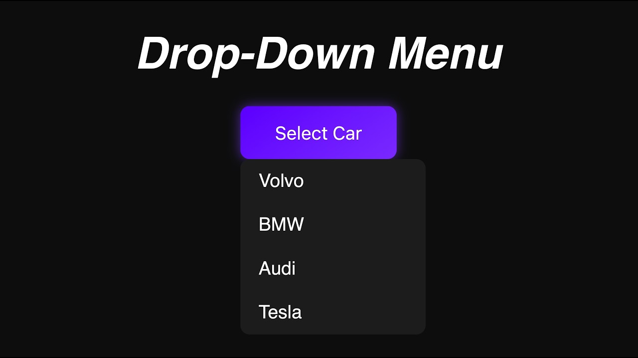 ArcaneDev - Drop-down menu design