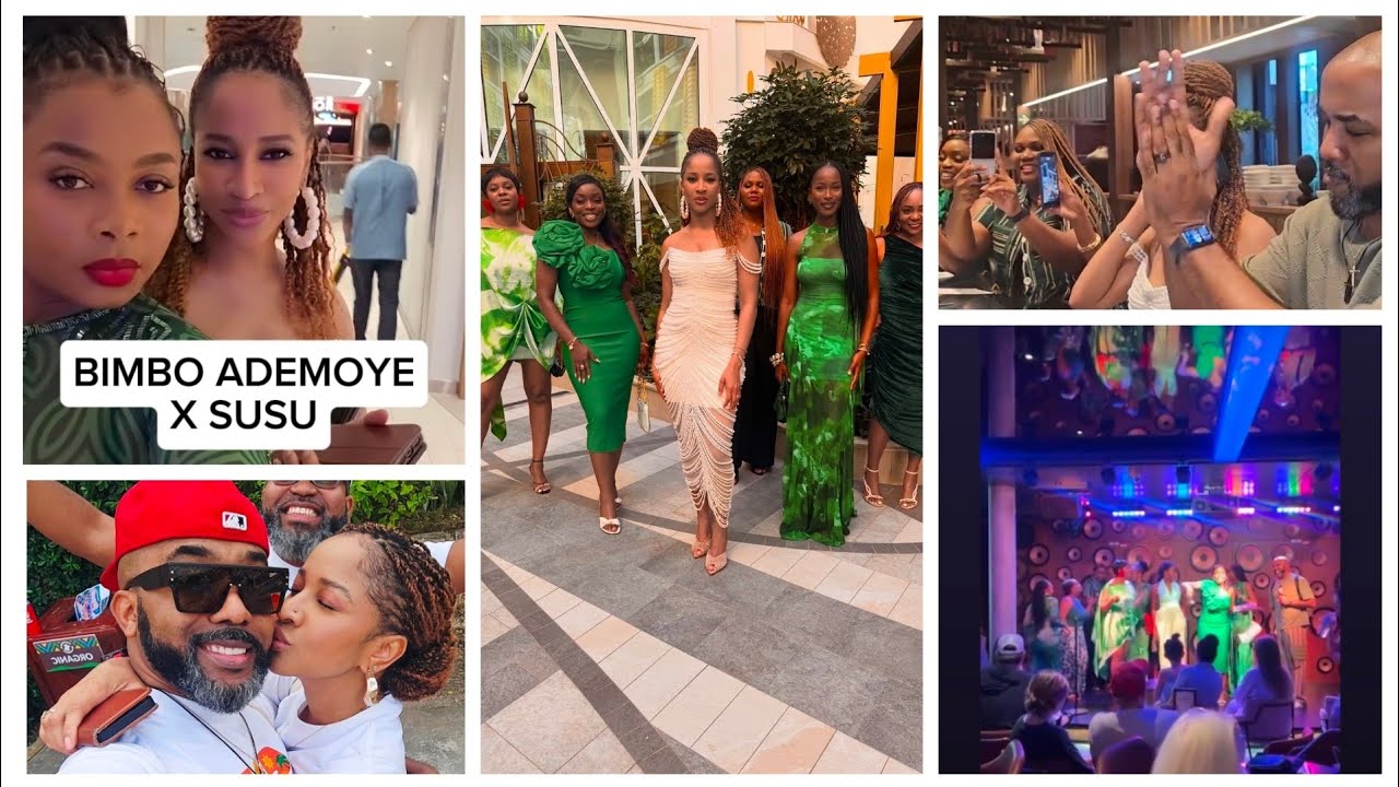 Bisola,Bimbo Ademoye,Banky W,friends & family of Adesua Etomi flew to america for her 40th birthday.