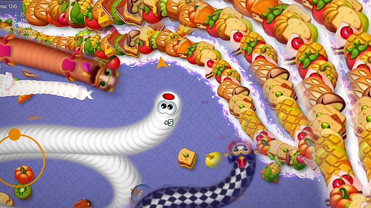 WormsZone.io: Mobile Gameplay small to Longest Snake ? | Best Game