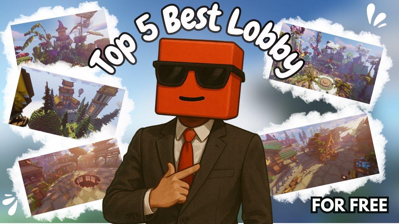 Top 5 BEST Minecraft Lobbies for Servers | Free Download + Showcase [Hindi]