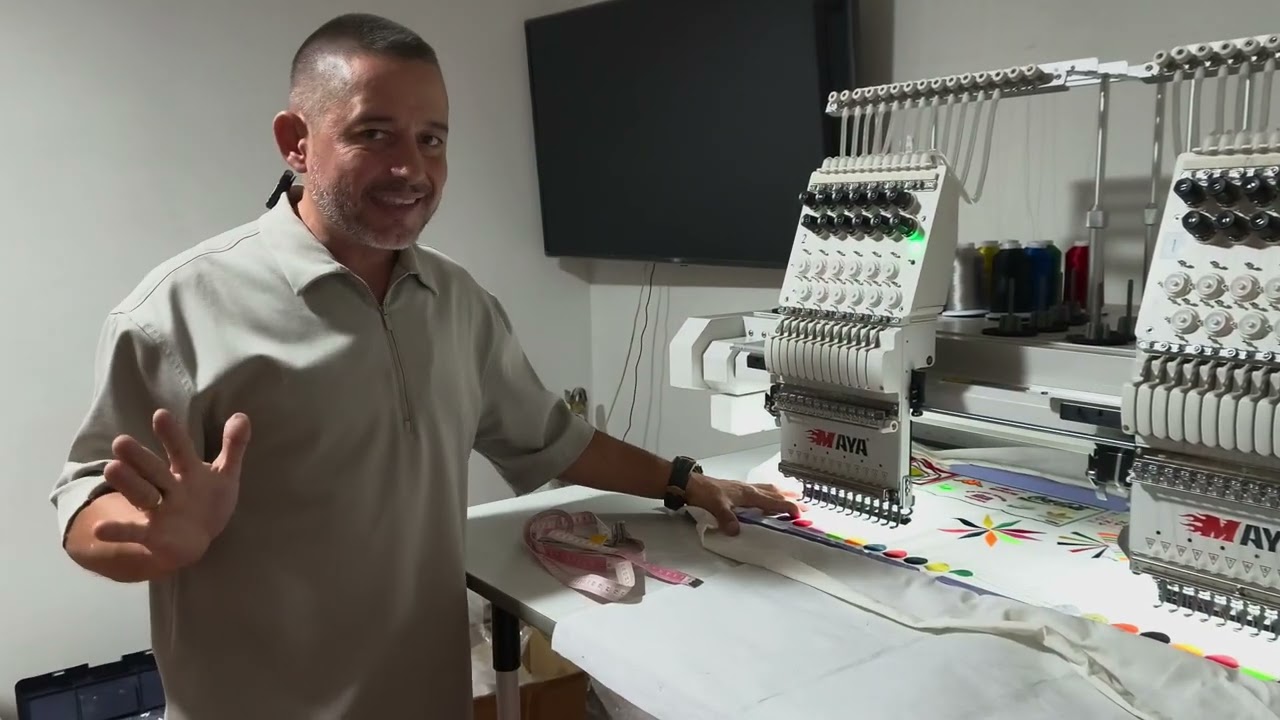 Como bordar con mesa como medir los bordados para que no choque mi máquina Maya Colombia 