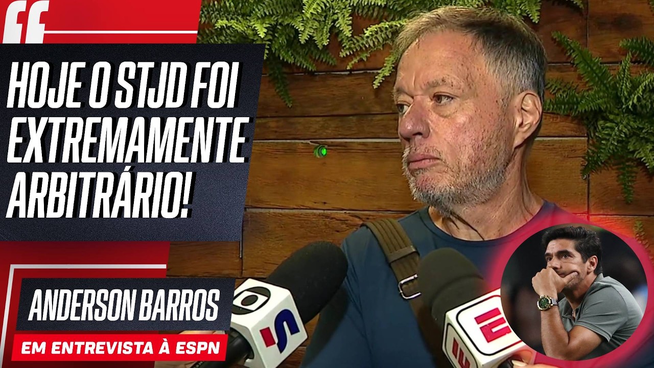 SOLTOU O VERBO! ANDERSON BARROS, DIRIGENTE DO PALMEIRAS, FALA AP&Oacute;S JULGAMENTO DE ABEL FERREIRA!