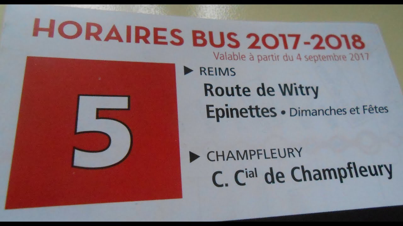 Citura La ligne 5 (C.Cial Champfleury vers Route de Witry)