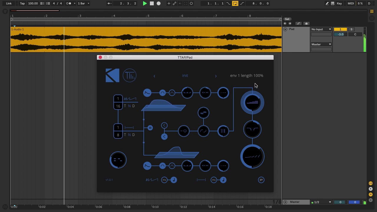 TTAP - shaping delay on pads - no talking