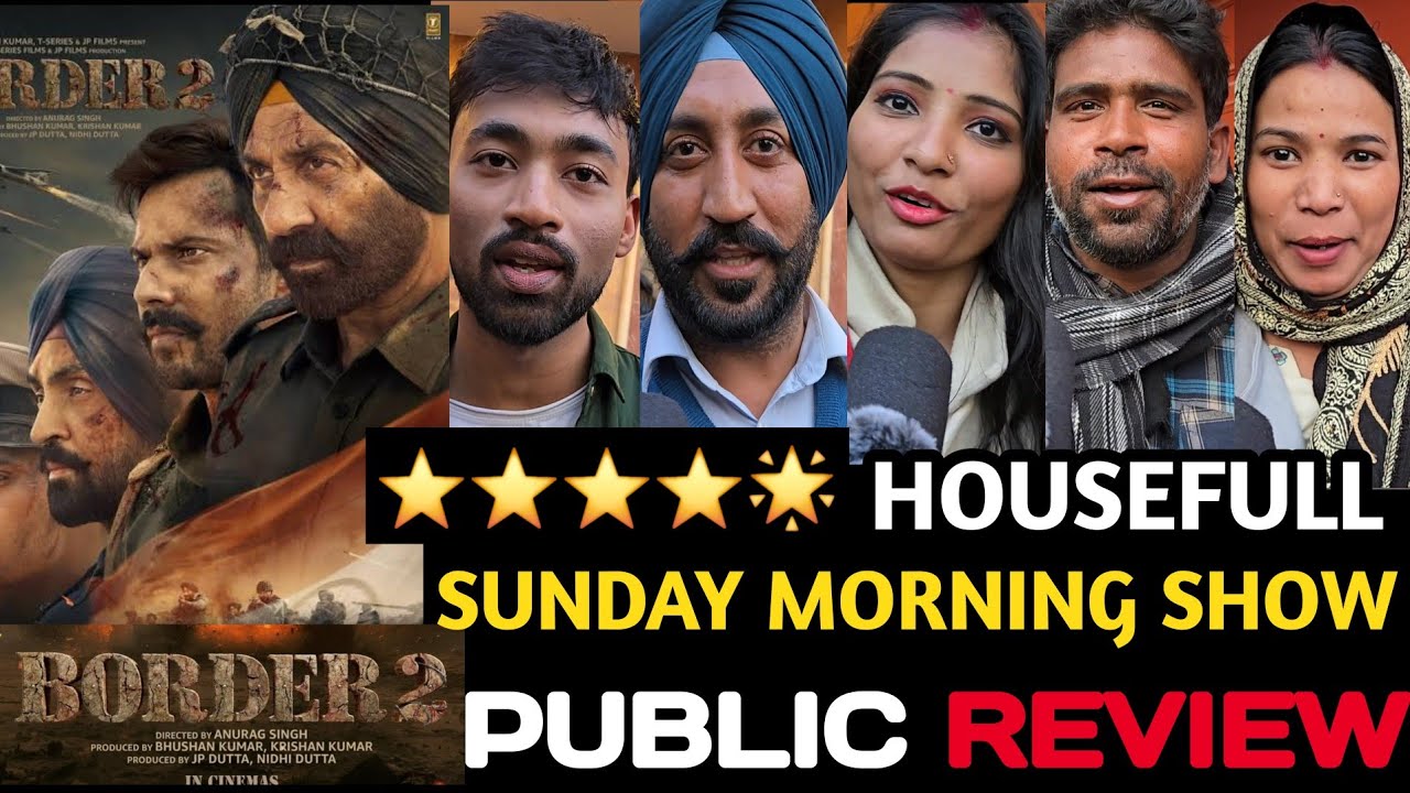 Border 2 Day 3 First Show Public Review || border 2 Sunday public reaction #sunnydeol #border2