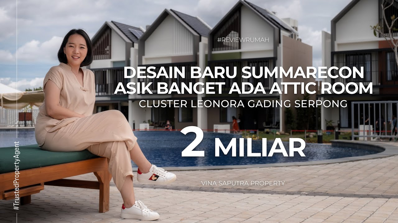RUMAH DESAIN ATTIC ROOM | LEONORA GADING SERPONG | Danau Melody Summarecon Serpong