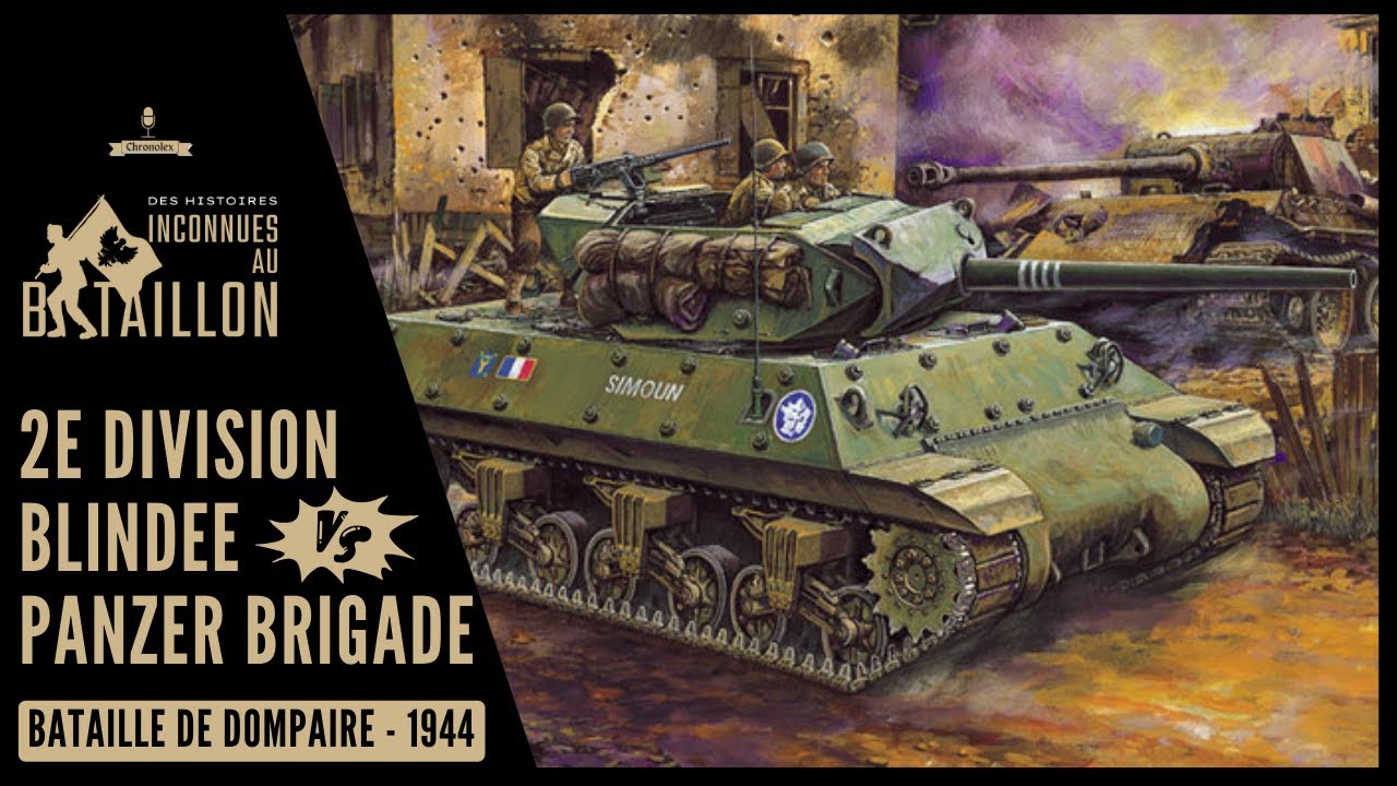 1944, DOMPAIRE : L'UNE DES PLUS GRANDES BATAILLES DE CHARS !