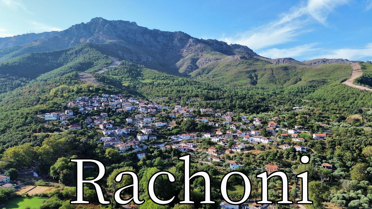 Rachoni, Island Thasos, Greece - by drone [4K]. #greenisland