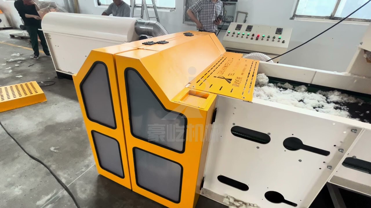 Ball fiber making machine
