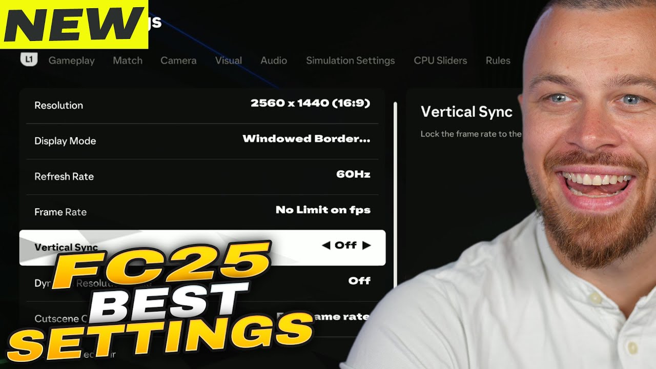FC 25 PC - Best New Settings For More FPS, Less input Delay & Better Gameplay + Nvidia Settings