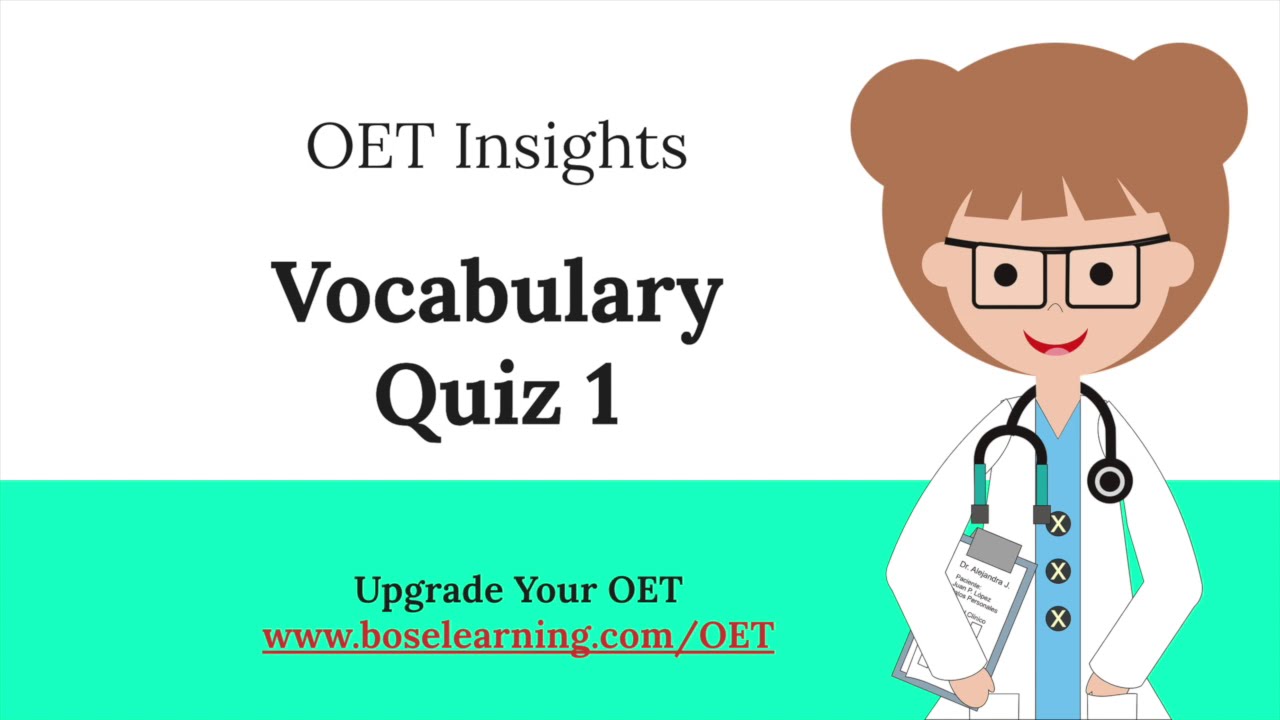 OET Vocabulary Quiz 1: Sinus Problems
