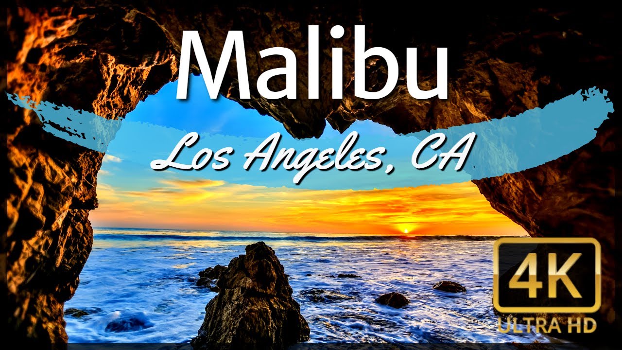 MALIBU 4K - Los Angeles, CA - Aerial Drone Coastline Travel Tour