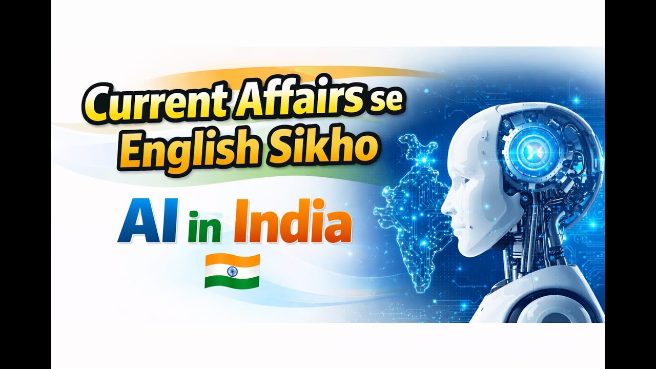 || AI in India || Current Affairs से इंग्लिश सीखे आसान तरीके से ||
