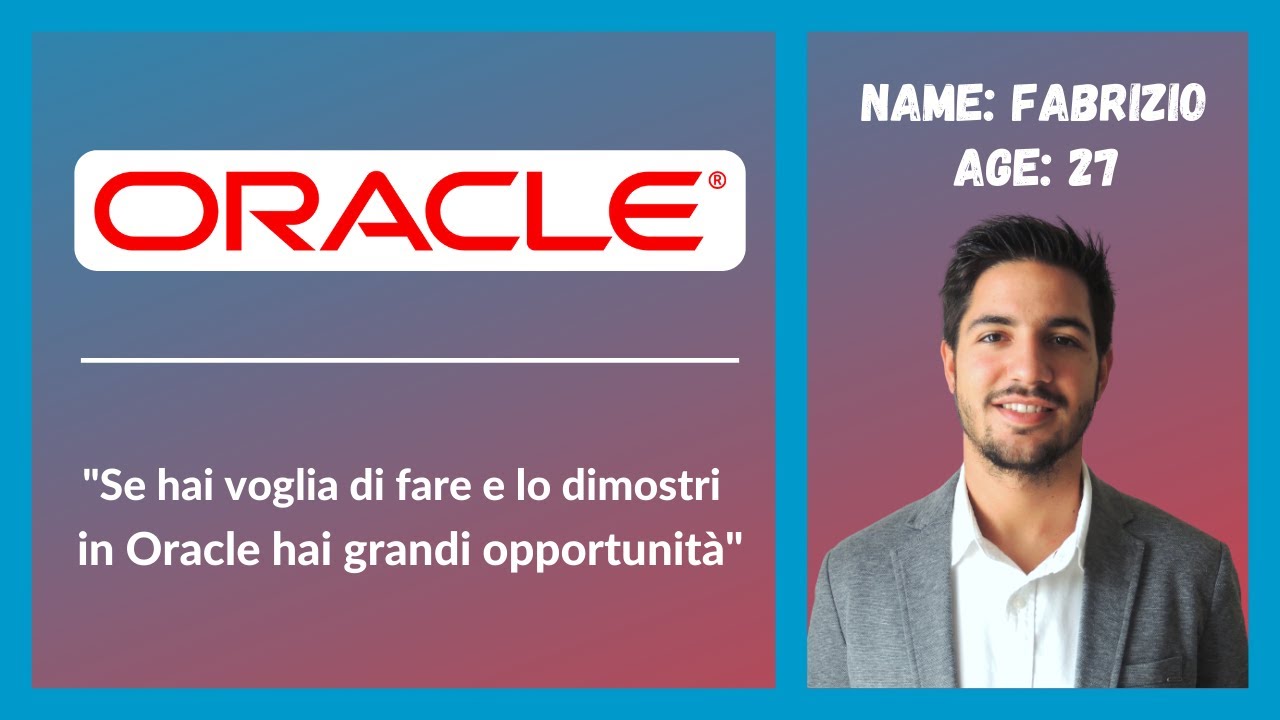 Associate Consultant da ORACLE (soluzioni cloud per la supply chain)
