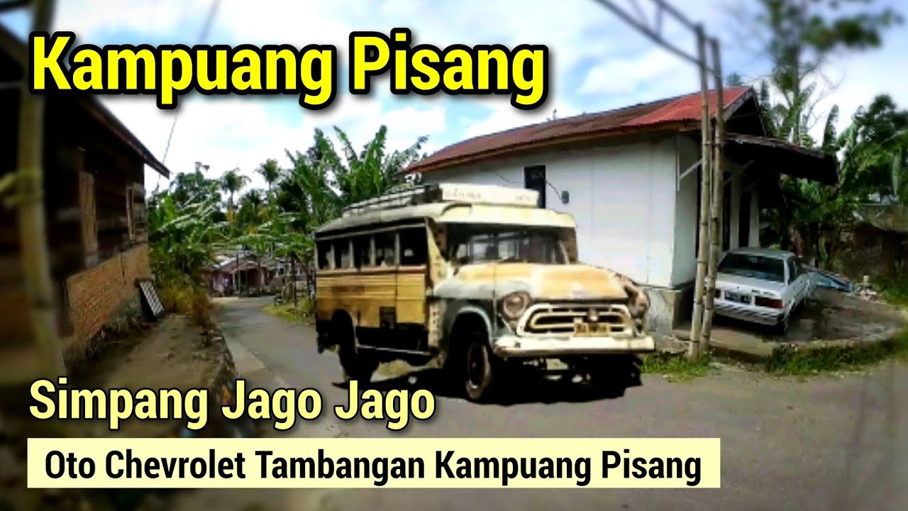 kampuang pisang di nagari koto panjang,desa di sumatera barat
