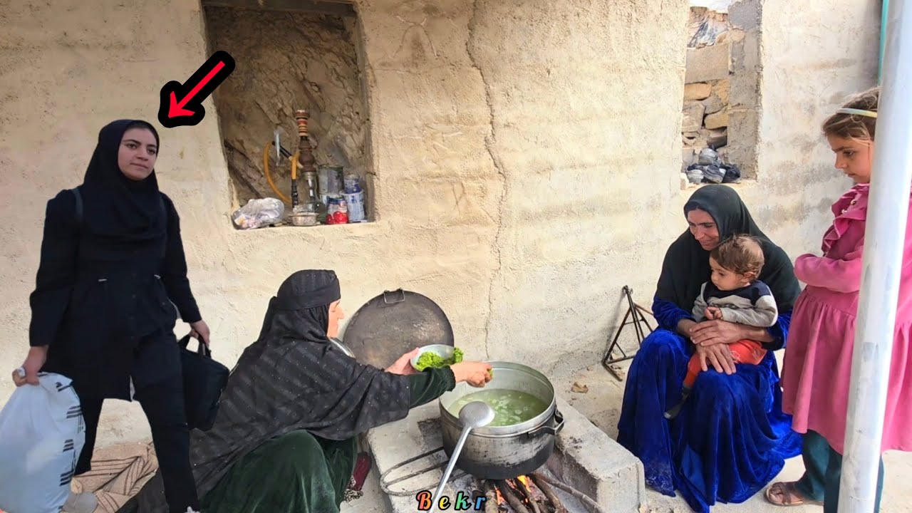 Zainab's Return to School: Grandma's Cooking and the Country's Internet Problems