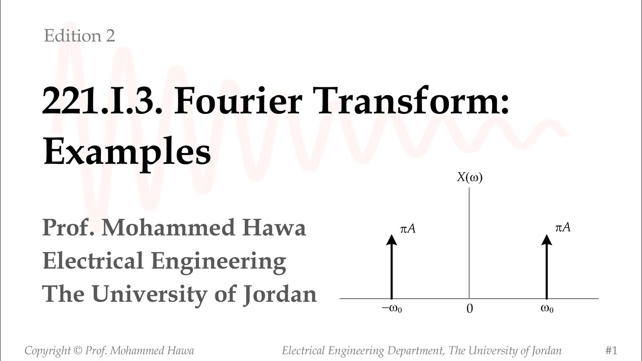 221.I.3. Fourier Transform: Examples