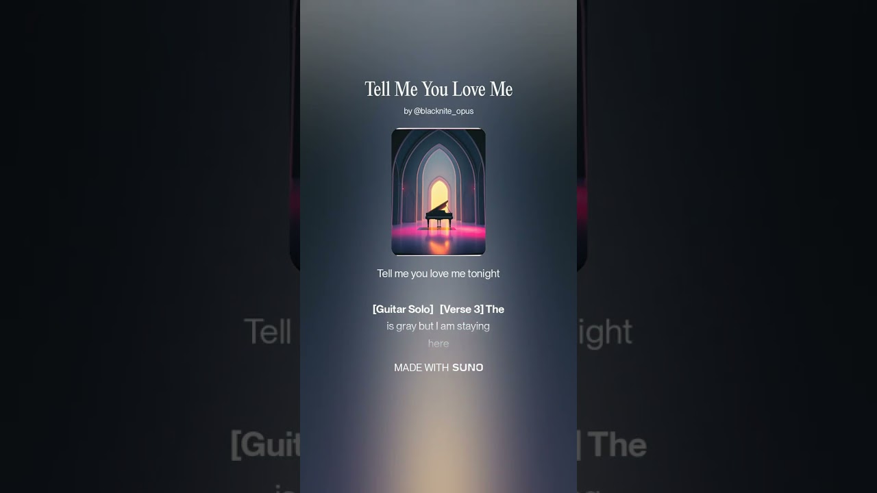 Tell Me You Love Me