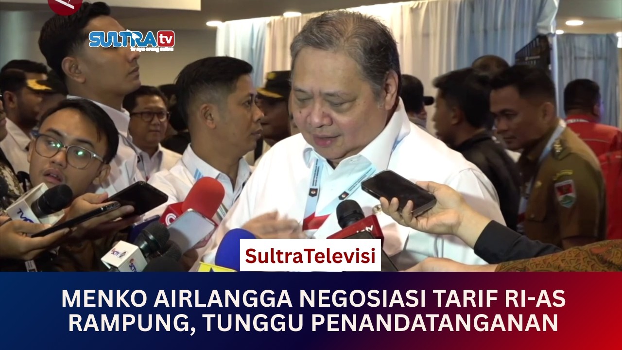 🟠LIVE MENYAPA NUSANTARA : MENKO AIRLANGGA NEGOSIASI TARIF RI-AS RAMPUNG, TUNGGU PENANDATANGANAN.