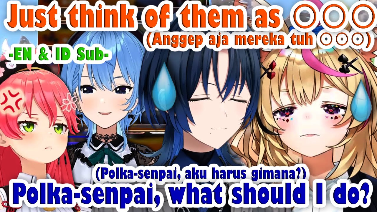 Seeing Miko & Suisei Bantering, Ao is Confused and Asks Polka on What to Do [Hololive]