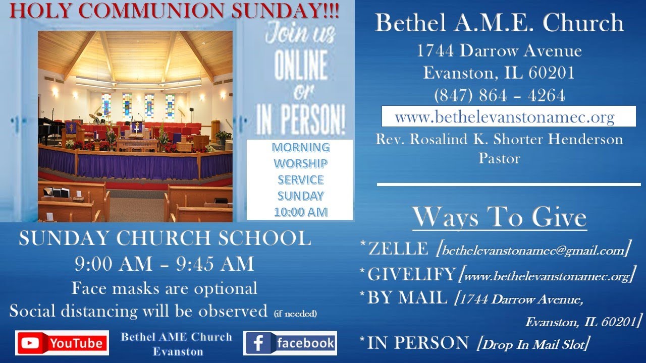 Bethel AME Church Evanston IL - 3/01/26 -